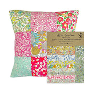 Alice Caroline- Liberty Tana Lawn Fabric Mixed Colours 9 Patch Cushion Kit
