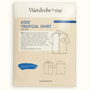 Kids' Tropical Shirt Paper Pattern- Wardrobe By Me- Sizes 3-12