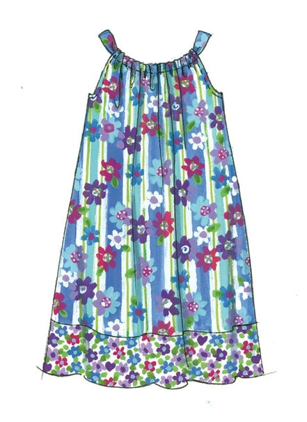 McCall's Sewing Pattern Children's/Girls' Gathered Tops, Dresses, Shorts and Pants- M5797- 3-4-5-6-