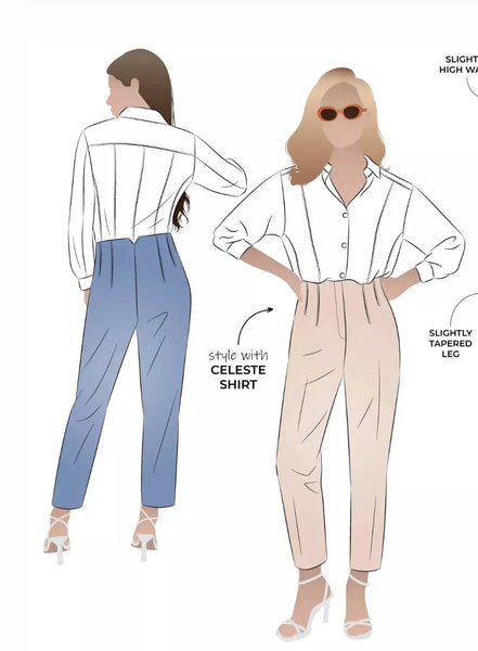 Claude Woven Pant- Style Arc Paper Pattern- Sizes 4-16