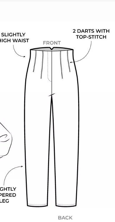 Claude Woven Pant- Style Arc Paper Pattern- Sizes 4-16