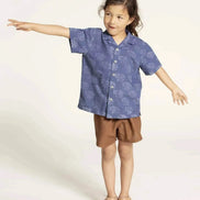 Kids' Tropical Shirt Paper Pattern- Wardrobe By Me- Sizes 3-12