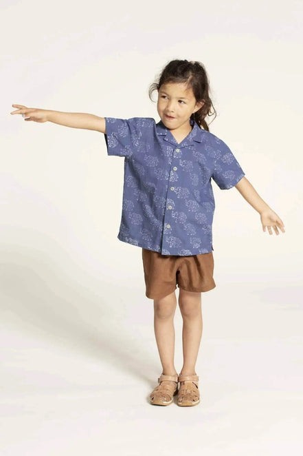Kids' Tropical Shirt Paper Pattern- Wardrobe By Me- Sizes 3-12