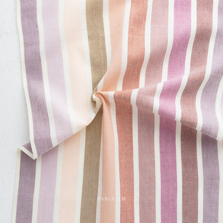 Striped Cotton Fabric- "Wings in Light Fuchsia"- Monarch Grove- Fableism- 44"