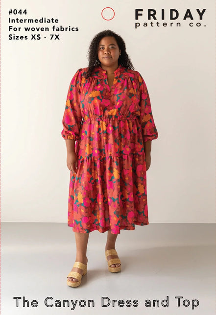 Canyon Top and Dress- Printed Pattern- Friday Pattern Co.