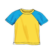 McCall's Sewing Pattern Children's/Boys' Shirt, Top and Shorts- M6548- (3-4-5-6), (7-8-10-12-14)