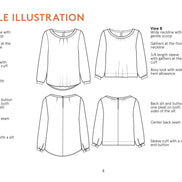 Esther Blouse- Wardrobe By Me- Paper Pattern- Sizes 0-24