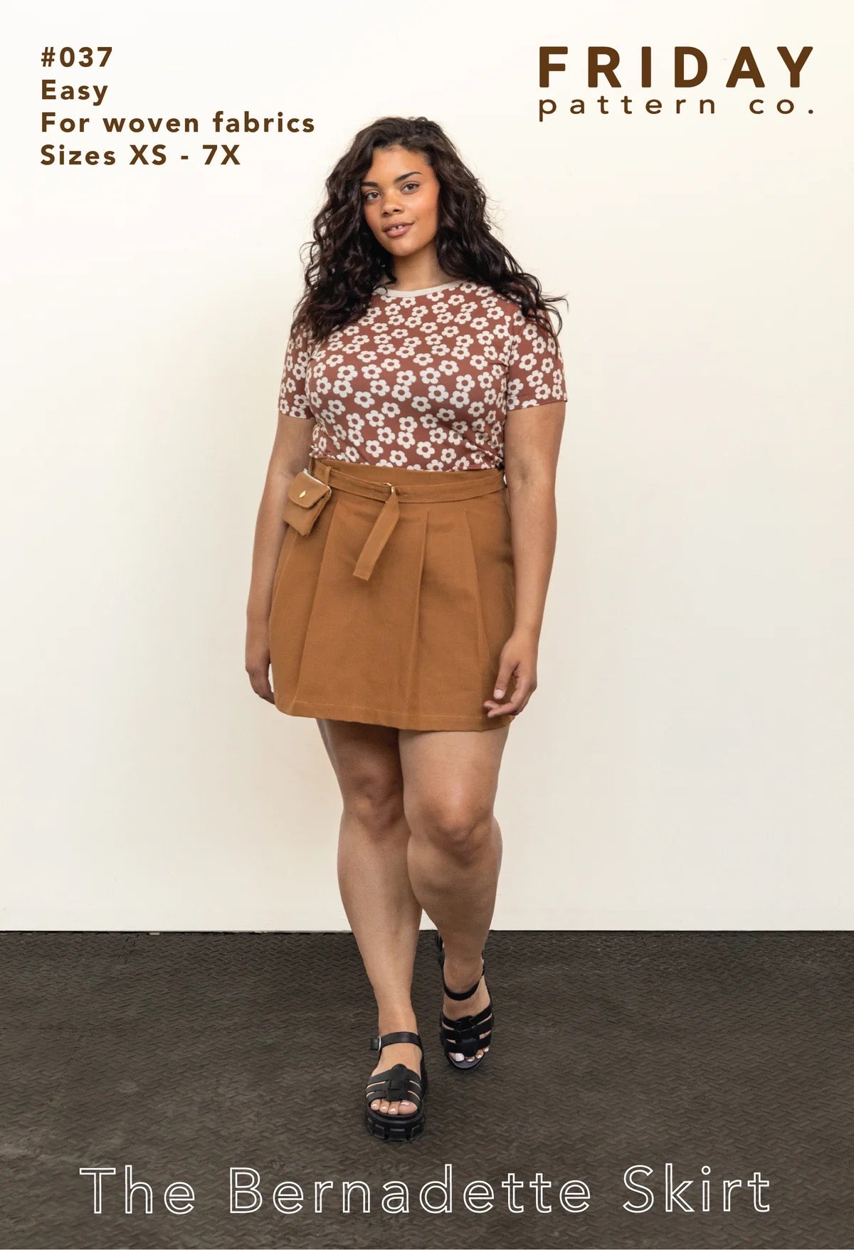 Bernadette Skirt Paper Pattern- Friday Pattern Co.