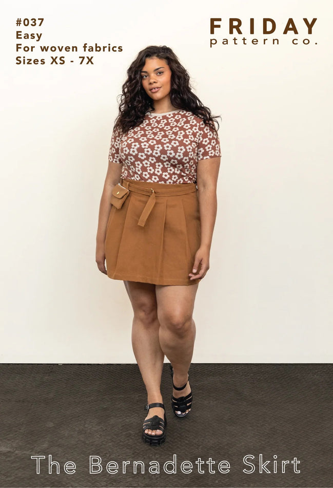 Bernadette Skirt Paper Pattern- Friday Pattern Co.