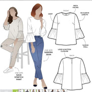 Effie Woven Top- Style Arc Paper Pattern- Sizes 4-16, 10-22, 18-30, 28-36