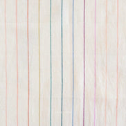 Skinny Stripe in Rainbow- Cream Color- Lucky Loom- Fableism- Woven Cotton- 44” Wide