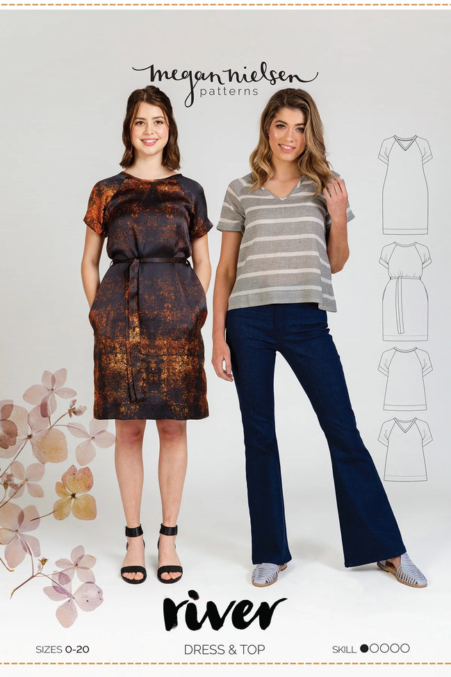 River Dress and Top Paper Pattern- Megan Nielsen
