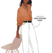 Francesca Woven Shirt- Style Arc Paper Pattern- Sizes 4-16