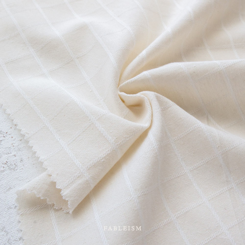 Grid Squares Cotton Fabric- 
