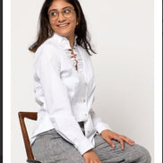 Francesca Woven Shirt- Style Arc Paper Pattern- Sizes 4-16