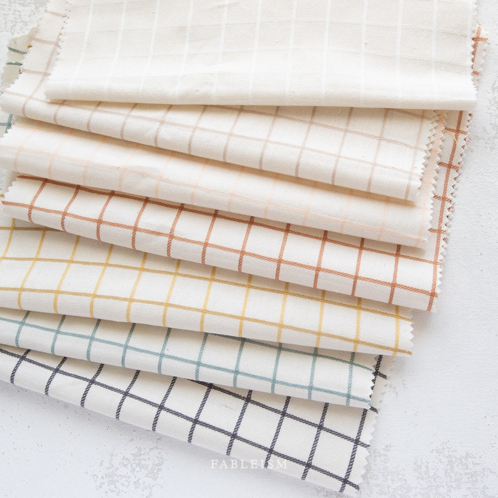 Grid Squares Cotton Fabric- 