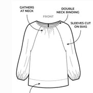 Verona Woven Top- Style Arc Paper Pattern- Sizes 4-16, 10-22, 18-30