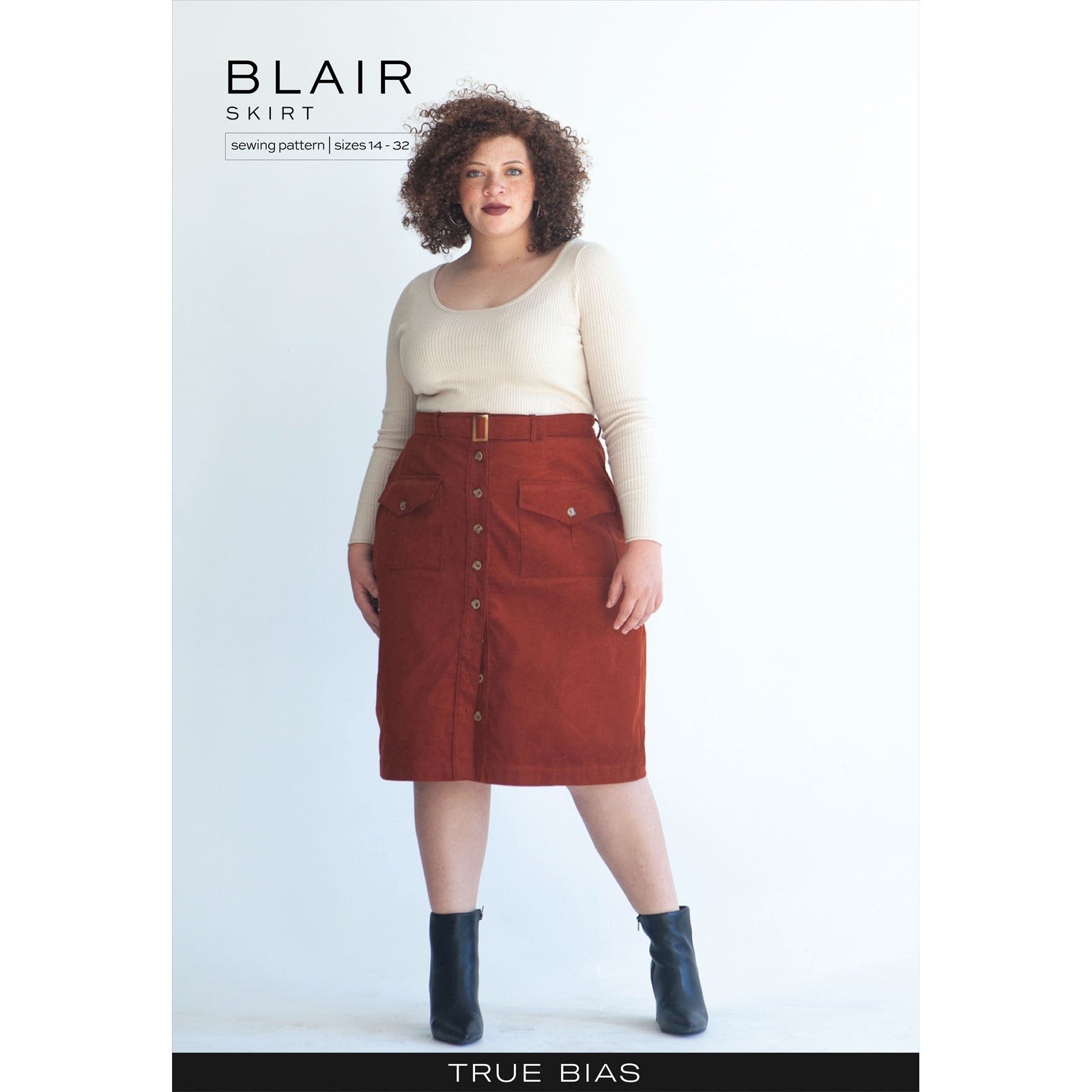 Blair Skirt- True Bias Paper Pattern- Sizes- 0-18, 14-32