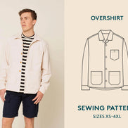 Overshirt Jacket (Mens)- Wardrobe By Me- Paper Pattern- Sizes 2XS-4XL