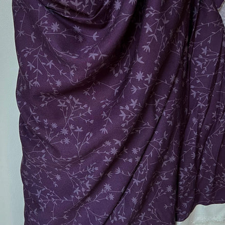 Plum- 58” Wide- Viscose Twill- Stof Fabrics- Light Lush