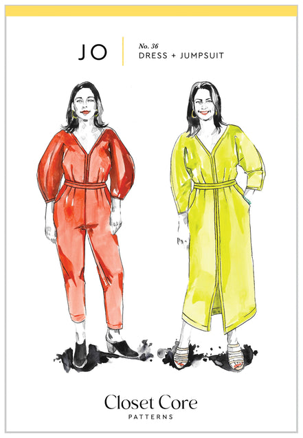 Jo Dress & Jumpsuit- Closet Core Paper Pattern