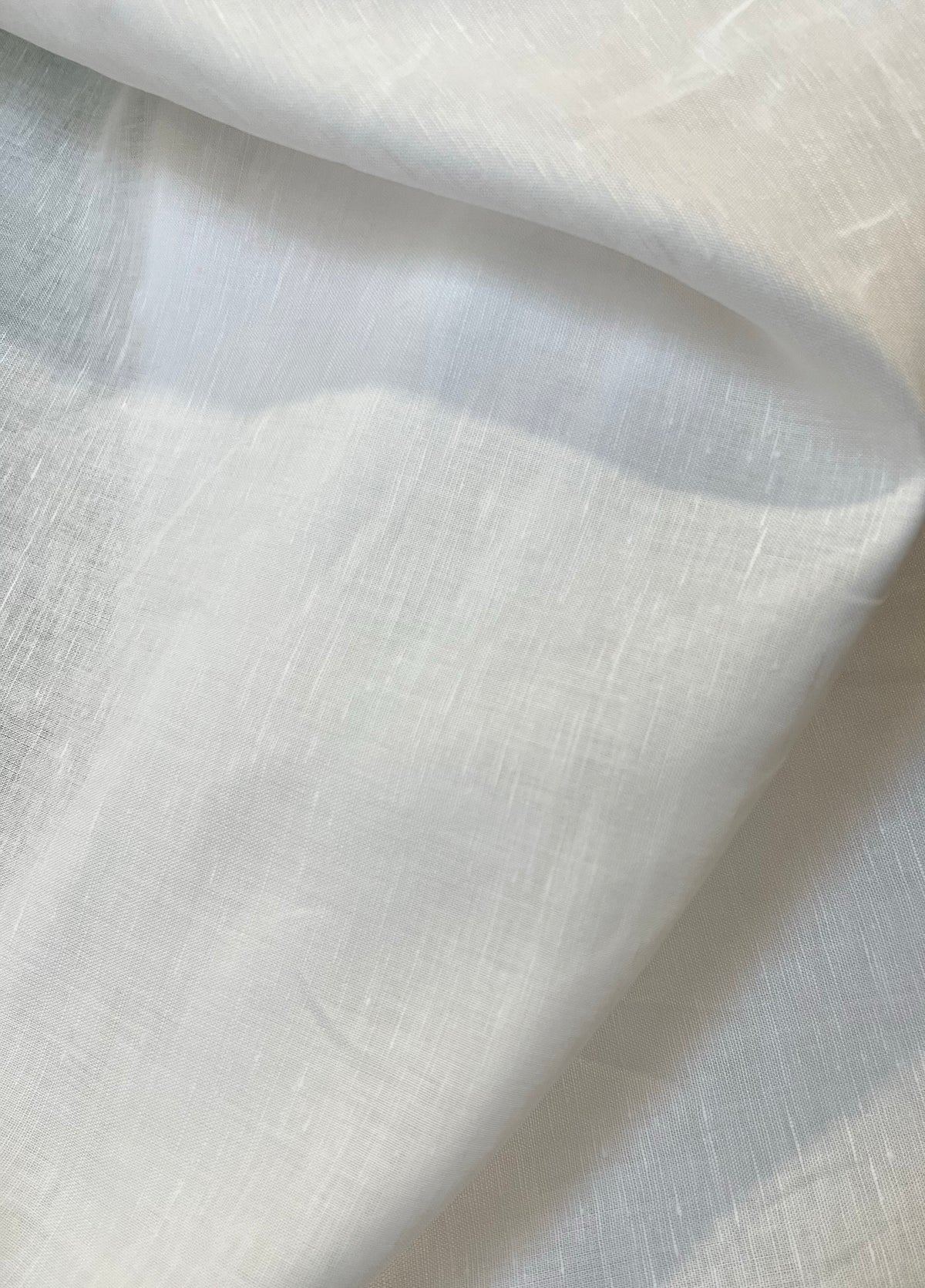 White Handkerchief Linen Cotton Blend- 53