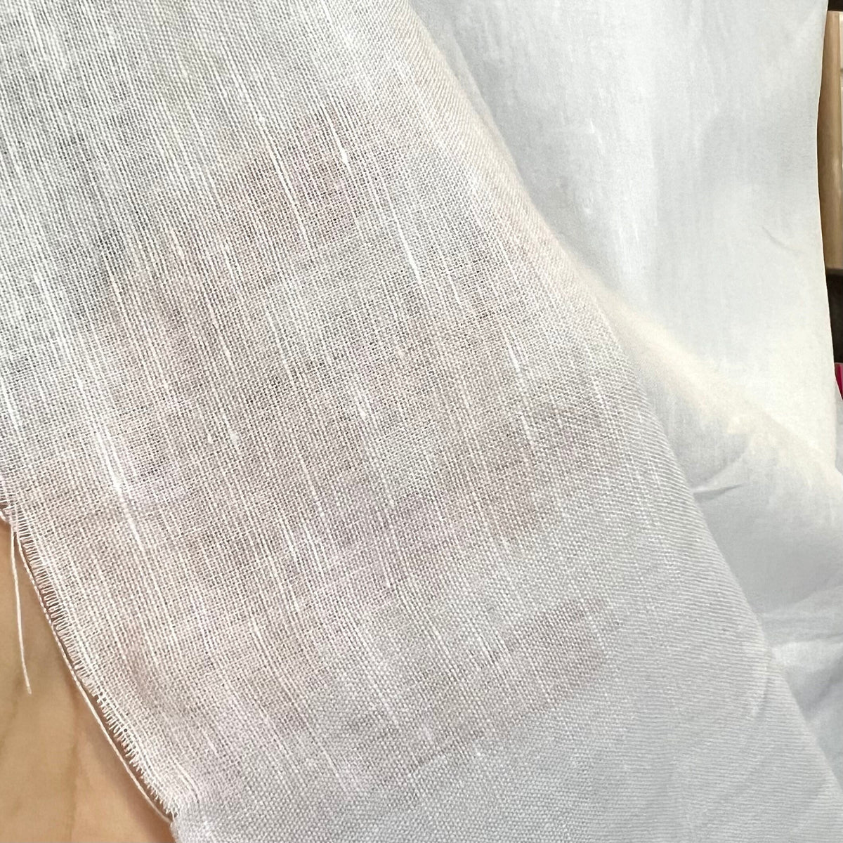 White Handkerchief Linen Cotton Blend- 53