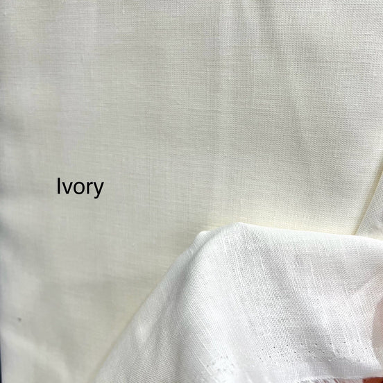 Ivory Handkerchief Linen Cotton Blend- 53" Wide
