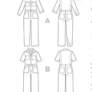 Blanca Flight Suit- Closet Core Paper Pattern- Size 0 - 20
