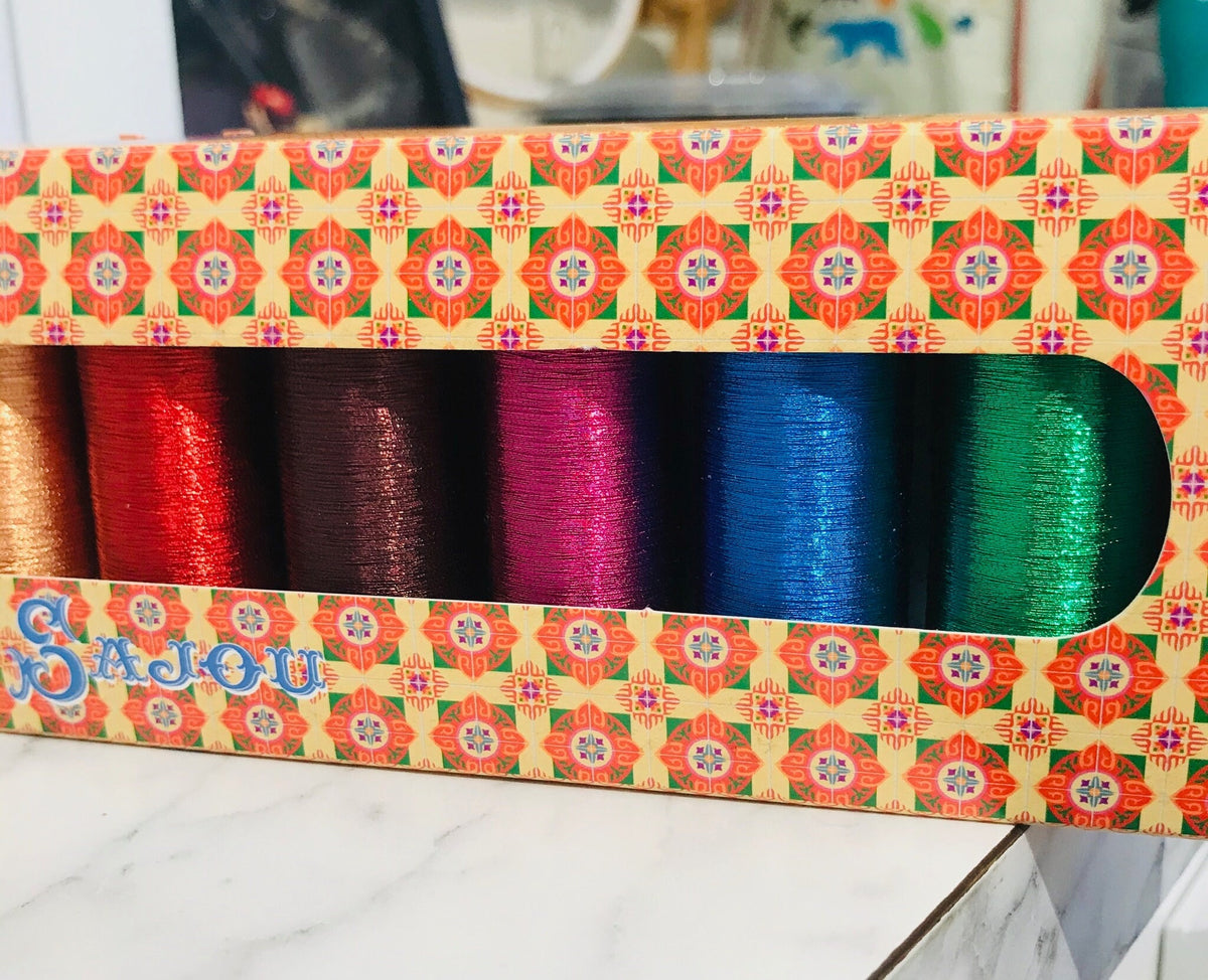 Sajou Selection Box- 8 Spools Metallic Thread