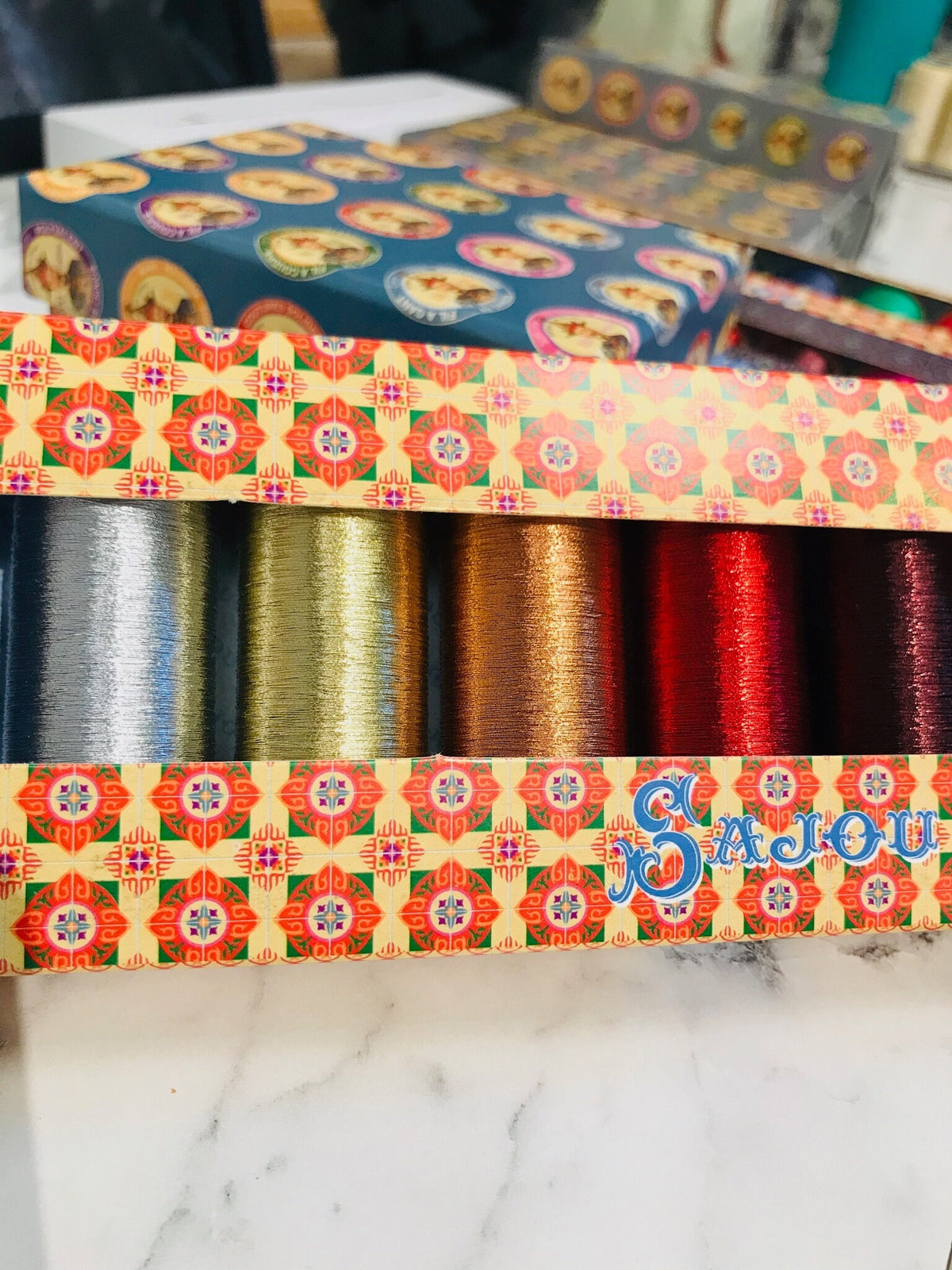 Sajou Selection Box- 8 Spools Metallic Thread