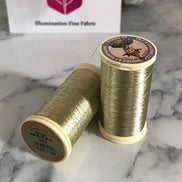 Sajou No. 102- GOLD Metallic Thread- - Fil au Chinois- Spool (100m) or Cone (1000m)