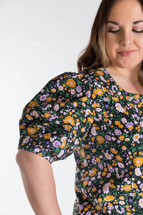 Wren Blouse and Dress Paper Pattern- Chalk + Notch