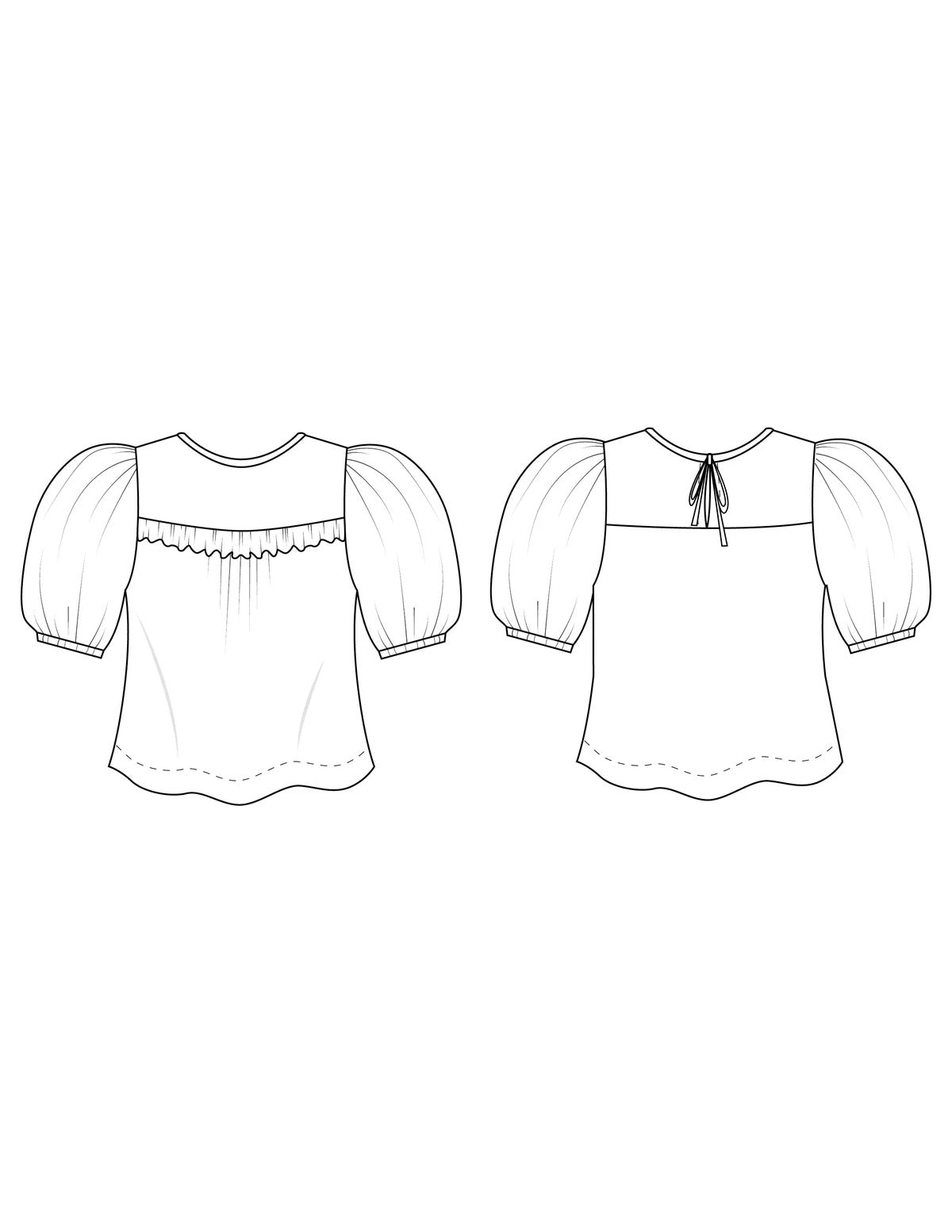 Sagebrush Top Paper Pattern- Friday Pattern Co.