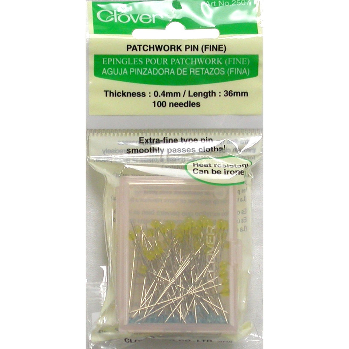 Clover Fine Patchwork Pins 1-1/2