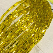 Yellow 1* FACETTED Bugle Beads (2151)