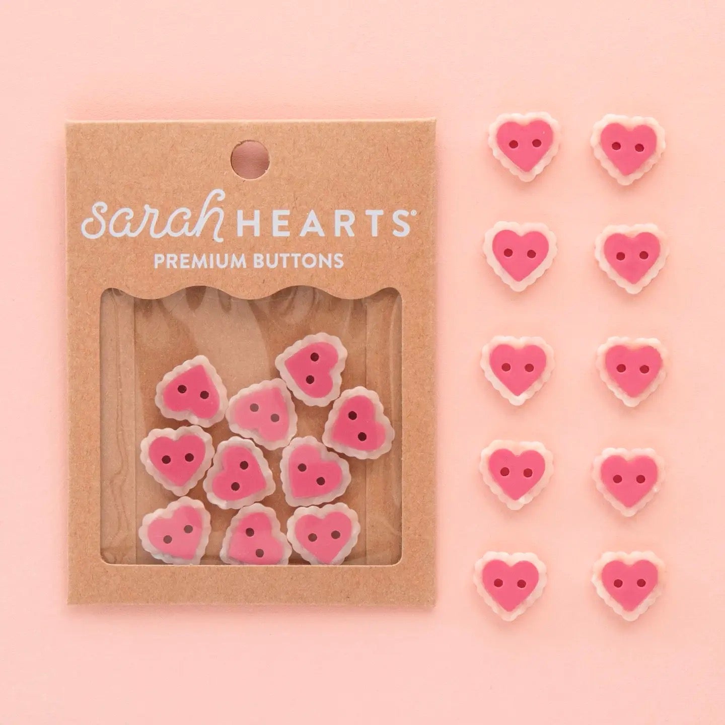 Pink Sweet Heart Small 5/8