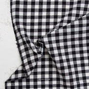 Camp Gingham- “Obsidian” Black, White- Fableism- 44” Wide- Cotton Woven- 3/8” Squares