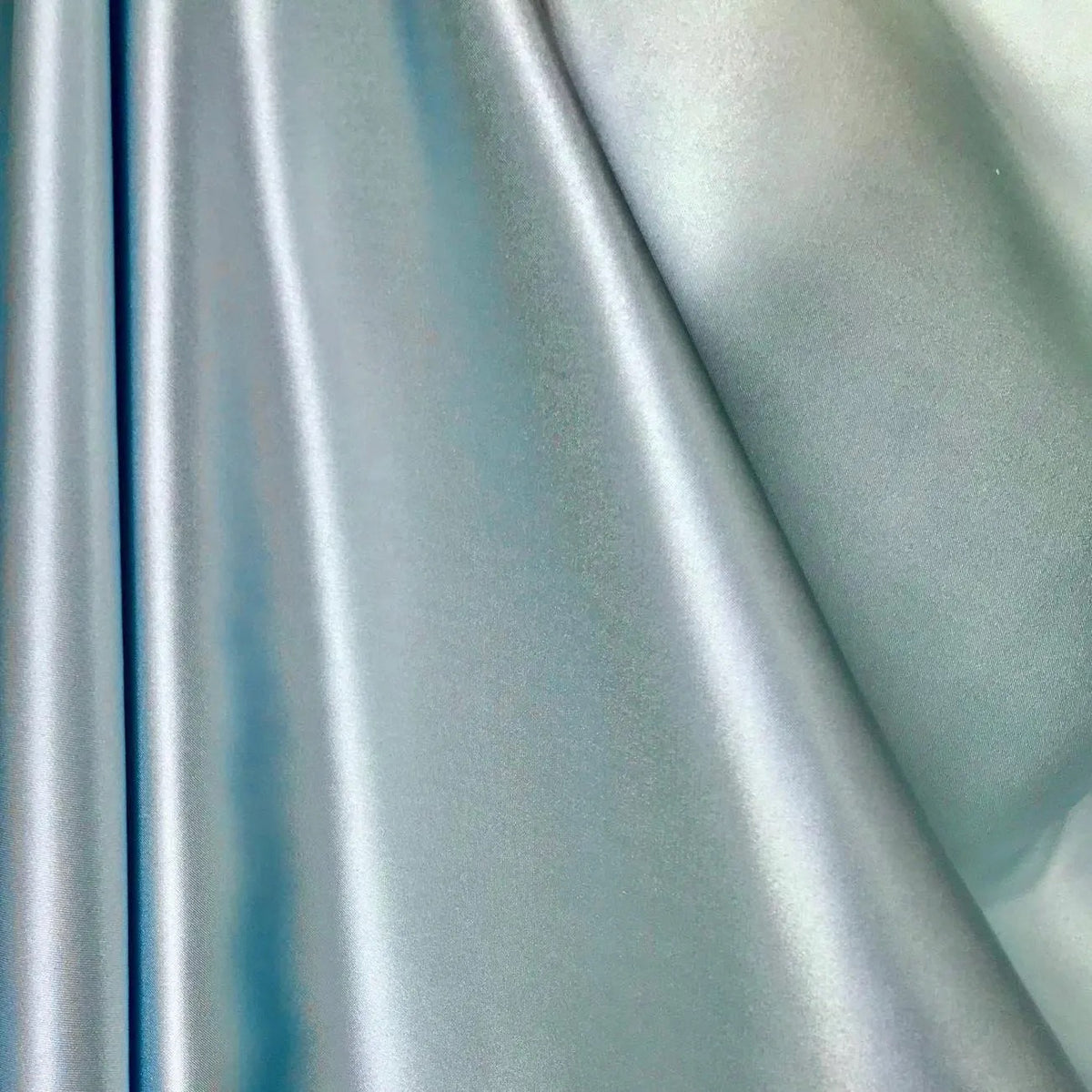 Light Blue Pure Silk Charmeuse Fabric- 45” Wide- 18.5 MM- (327)