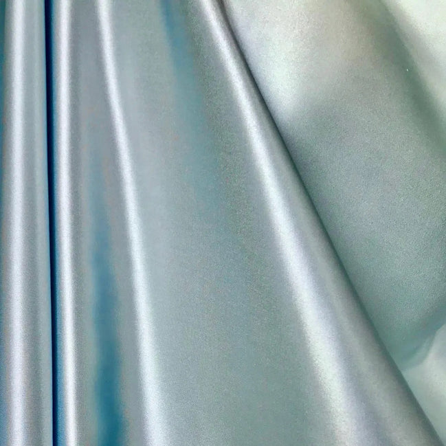 Light Blue Pure Silk Charmeuse Fabric- 45” Wide- 18.5 MM- (327)
