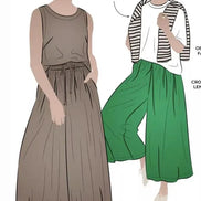Reeve Woven Culotte- Style Arc Paper Pattern- Sizes 4-16, 10-22, 18-30
