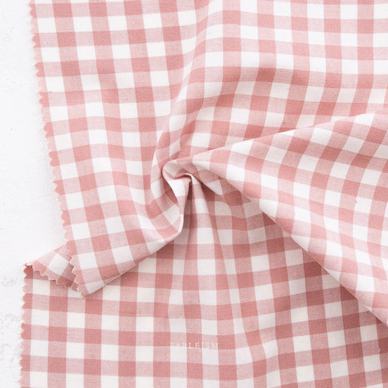 Camp Gingham- “Rosa” Light Pink- Fableism- 44” Wide- Cotton Woven- 3/8” Squares