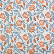 Trumpet Vines in Winter- Indian Block Prints: Cottage- Fableism- 44