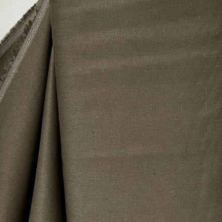 Dark Khaki Green “Army" Essex Linen- Cotton Blend Fabric- 43" Wide