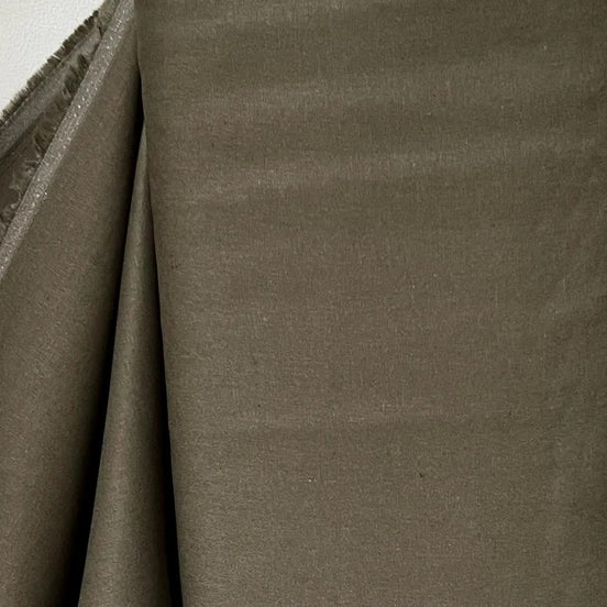 Dark Khaki Green “Army" Essex Linen- Cotton Blend Fabric- 43" Wide