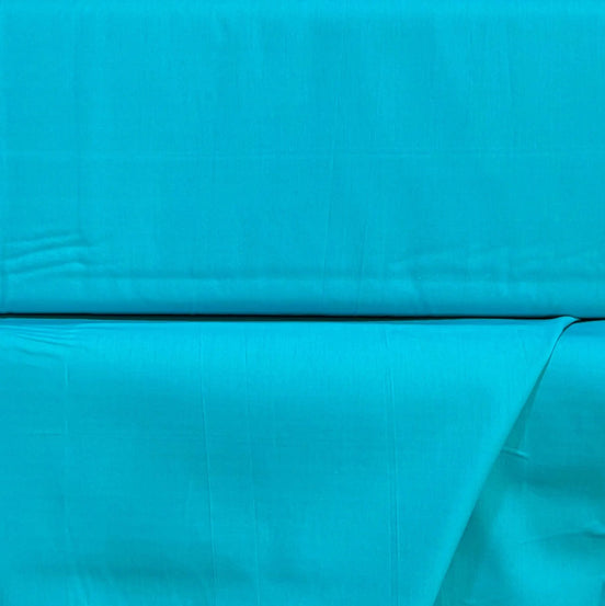 Art Gallery Solid- Turquoise Solid Cotton Fabric- “Maldives"- 44"