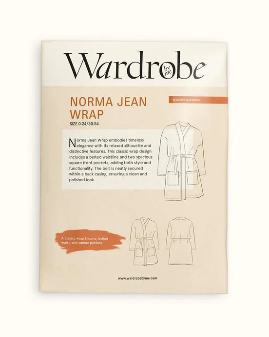 Norma Jean Wrap/ Kimono/ Robe- Wardrobe By Me- Paper Pattern- Sizes 0-24