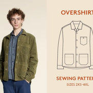 Overshirt Jacket (Mens)- Wardrobe By Me- Paper Pattern- Sizes 2XS-4XL
