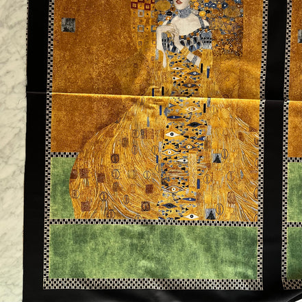 Gustav Klimt “The Lady In Gold” One PANEL- Print on Cotton Fabric (SRKM-17179-133)