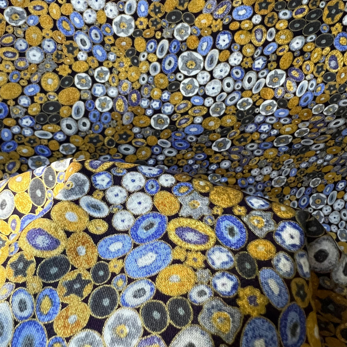 Gustav Klimt “Cobalt”- Print on Cotton Fabric- 44